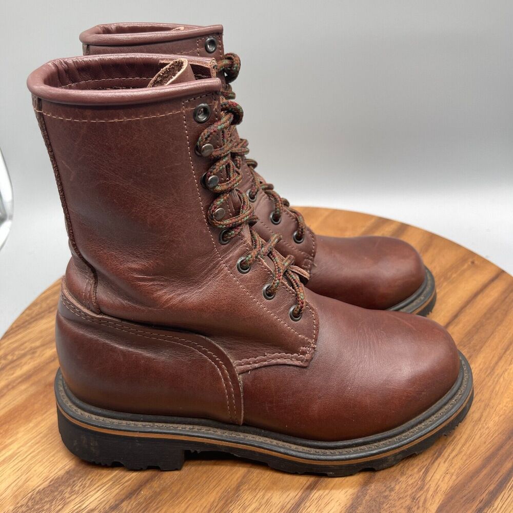 RED WING SHOES Brown Leather Boots Mens Size 6 D Tall 40015